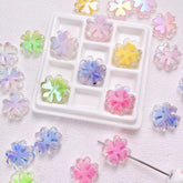 25mm AB Clover Shaped Beads (5pcs)-J3